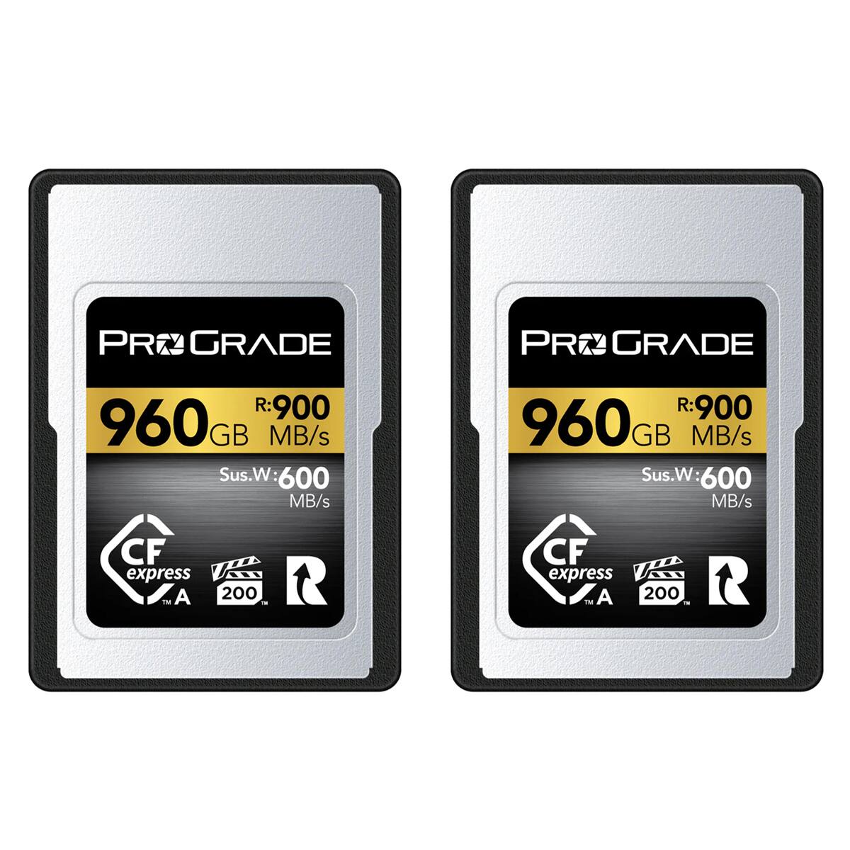 PR GRADE  
960GB  
R:900 MB/s  
Sus.W: 600 MB/s  
CF express A 200
