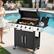 Alt View 3. U-HOMY - GrillMaster Outdoor Propane Gas Grill with Side Burner, Cast Iron Grates, Storage Cabinet, Easy Clean - 4-Burner.
