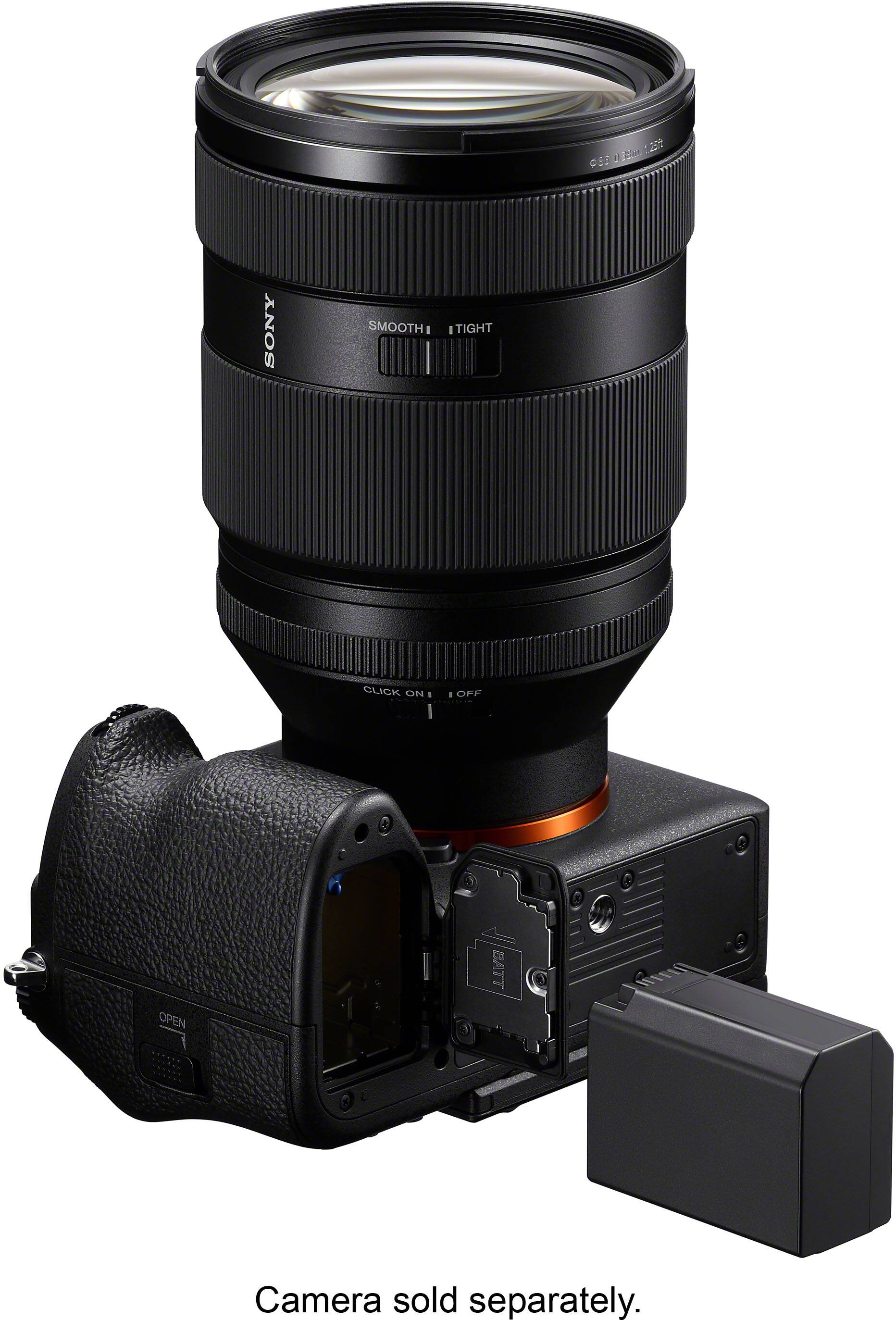1209 33 SONY SMOOTH I TIGHT CLICK ON 1 - OFF OPEN BATT Camera sold separately.