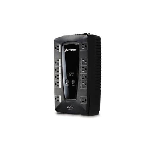 CyberPower - Intelligent LCD Series AVRG750LCD 750VA 450W UPS - Black