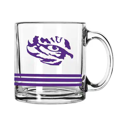 Front. Logo Brands - LSU Tigers 10oz. Relief Mug - Multicolor.