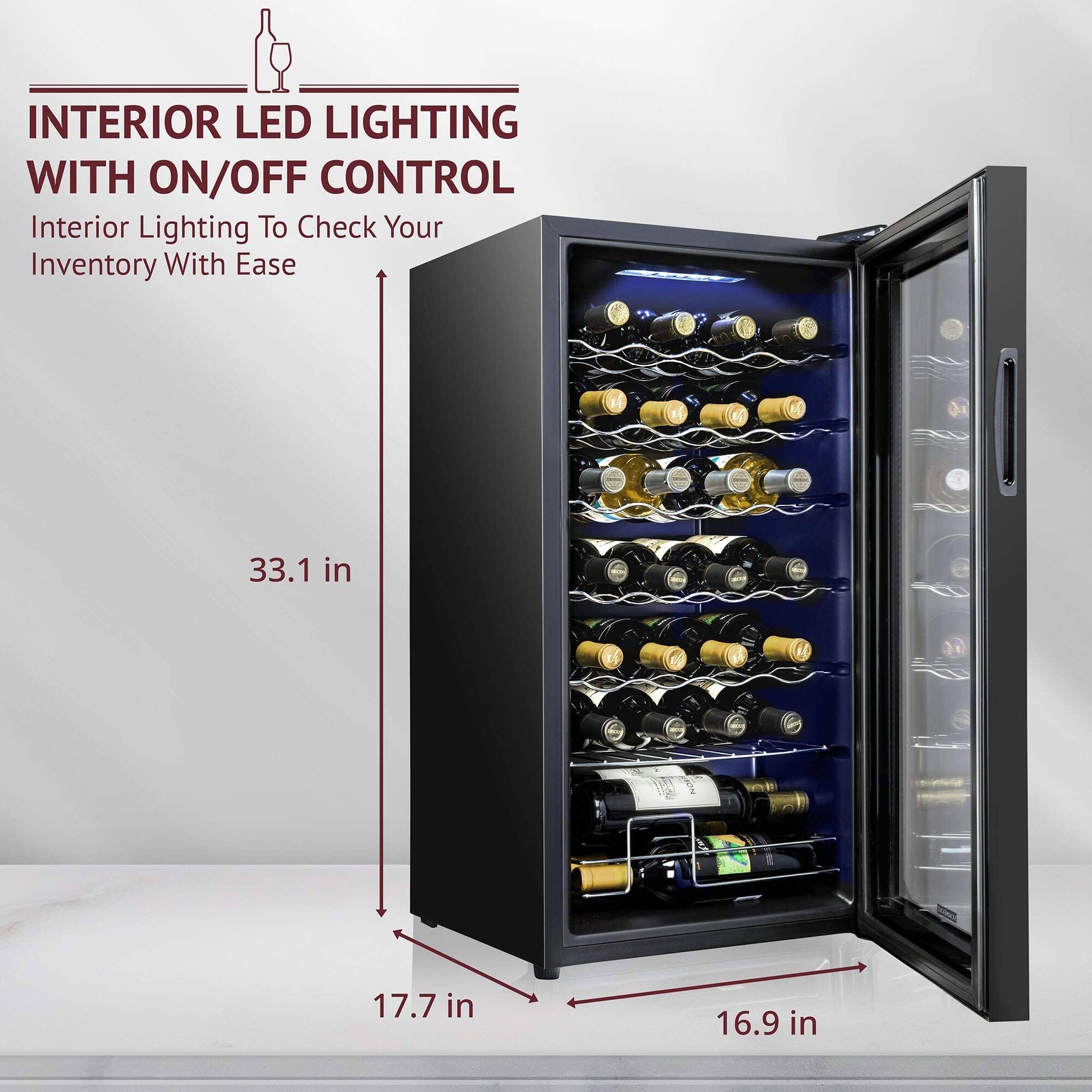 INTERIOR LED LIGHTING WITH ON/OFF CONTROL  
Interior Lighting To Check Your Inventory With Ease  

33.1 in  
17.7 in  
16.9 in