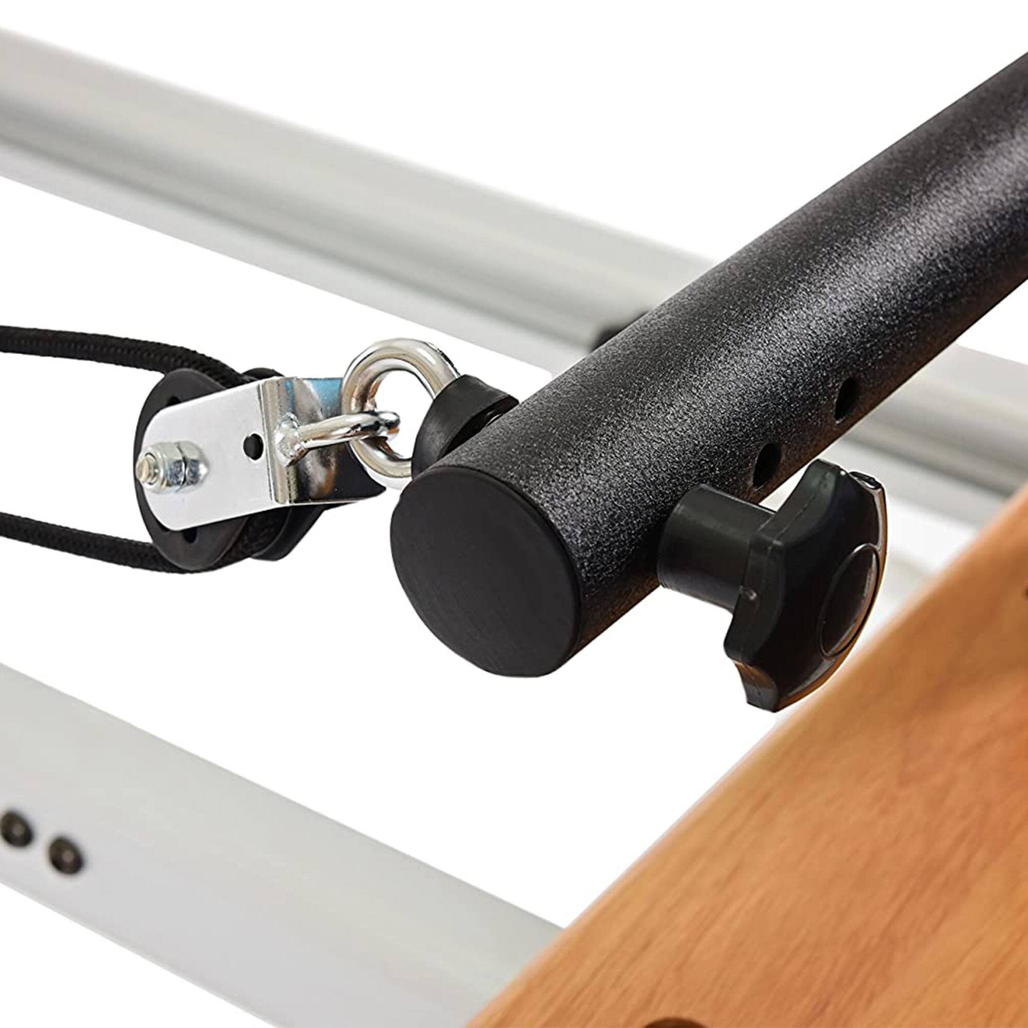 Alt View 7. Stamina Products - Stamina AeroPilates Pro Reformer Resistance System with Form Cardio Rebounder - Black.