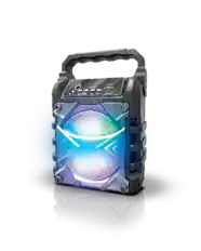 Front. TopTech - Jet-4 Bluetooth Speaker, 4" Woofer, 400W, Karaoke, 100ft Range, Portable - Black.
