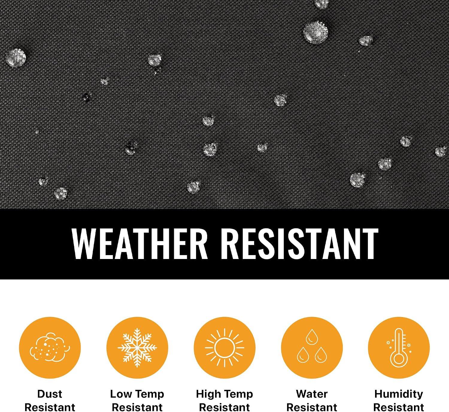 WEATHER RESISTANT

- Dust Resistant
- Low Temp Resistant
- High Temp Resistant
- Water Resistant
- Humidity Resistant