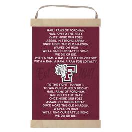 Jardine - Fordham Rams Fight Song Banner Sign - Maroon