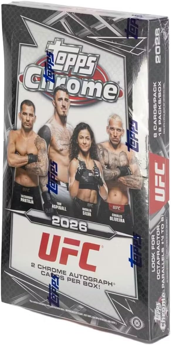 OP NOPPS 2026 OPPS Chrome PACKS/BOX notint_tanscrs CARDS/PACK 8 12 I EPPS UFC PANTOJA ALEXANDRE UFE UFC TRMA UFC ASPINALL NATALIA UFC SILVA CHARLES OLIVEIRA B! 2026 TO FOR Pc# 2 UFC CHROME CARDS AUTOGRAPH' tapi LOOK OCTAFRACTOR PARALLELS PER BOX! DP pps Chrome