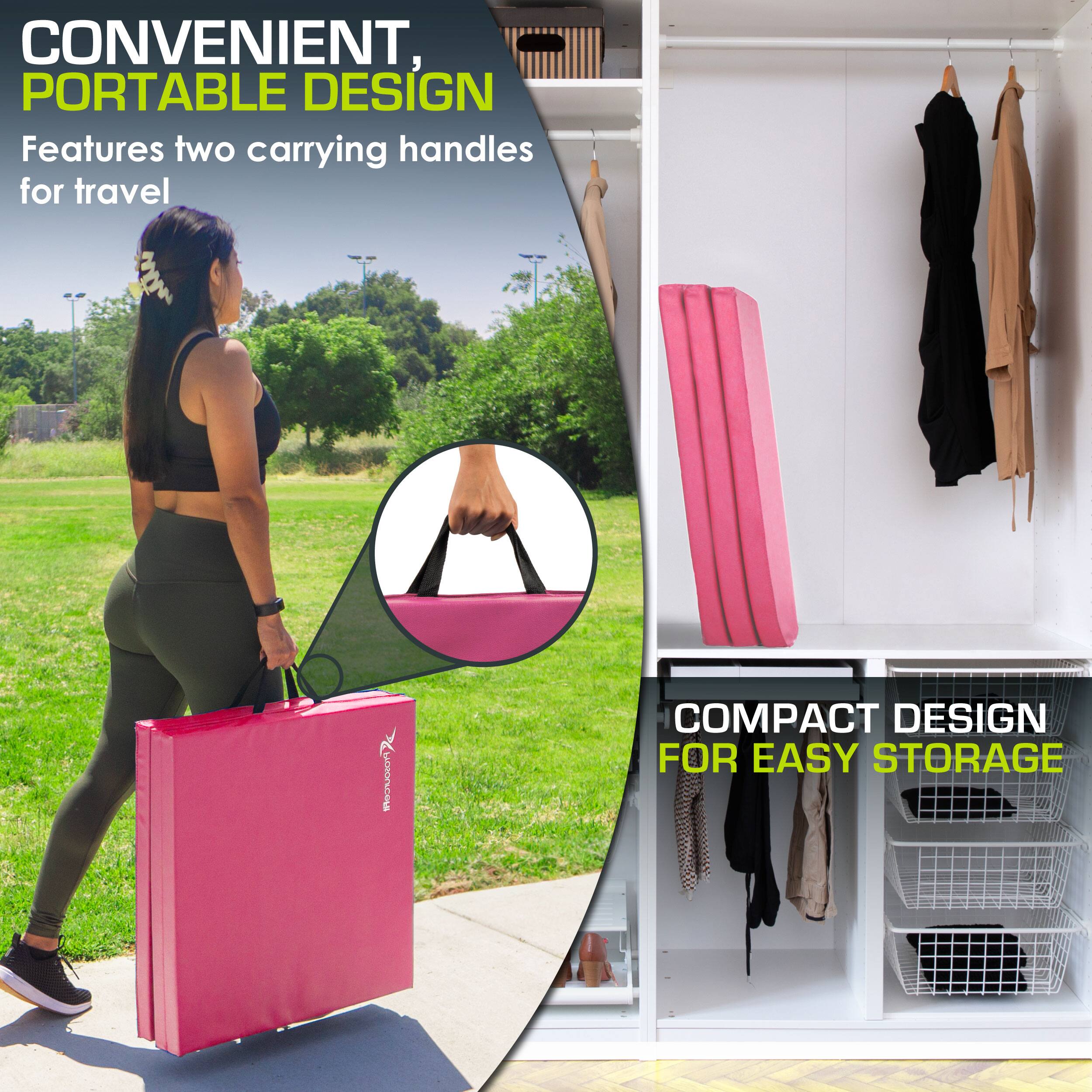 CONVENIENT, PORTABLE DESIGN
COMPACT DESIGN FOR EASY STORAGE