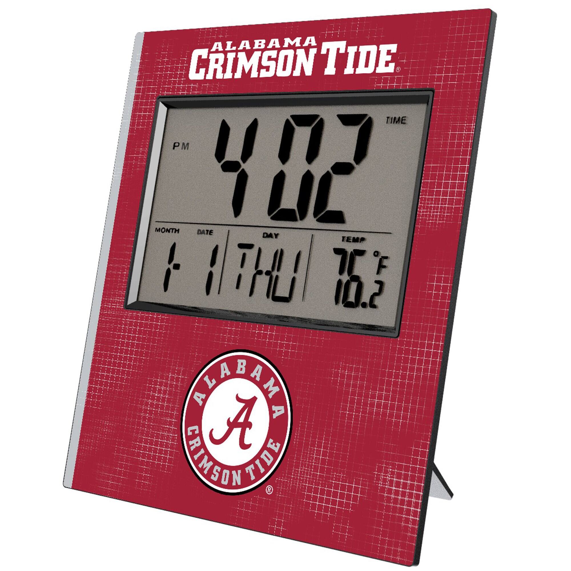ALABAMA CRIMSON TIDE

TIME
PM
4:02

MONTH DATE DAY TEMP
1 1 THU 76.2

ALABAMA CRIMSON TIDE