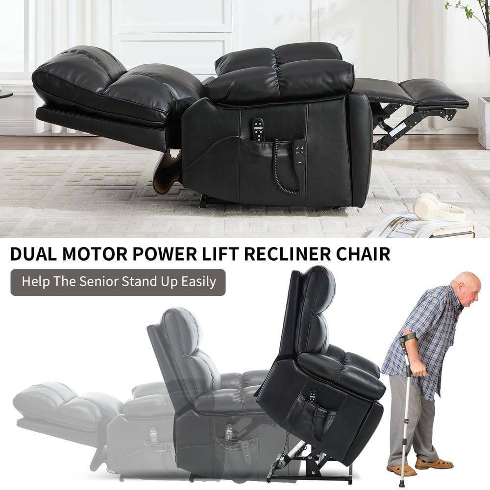 DUAL MOTOR POWER LIFT RECLINER CHAIR  
Help The Senior Stand Up Easily
