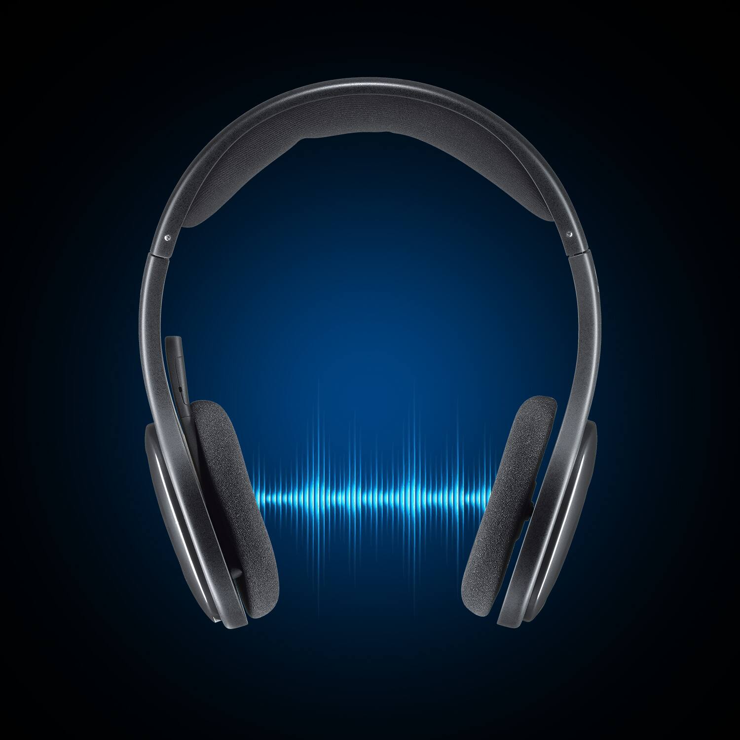 Alt View 11. Logitech - H800 RF Wireless On-Ear Headset - Black.