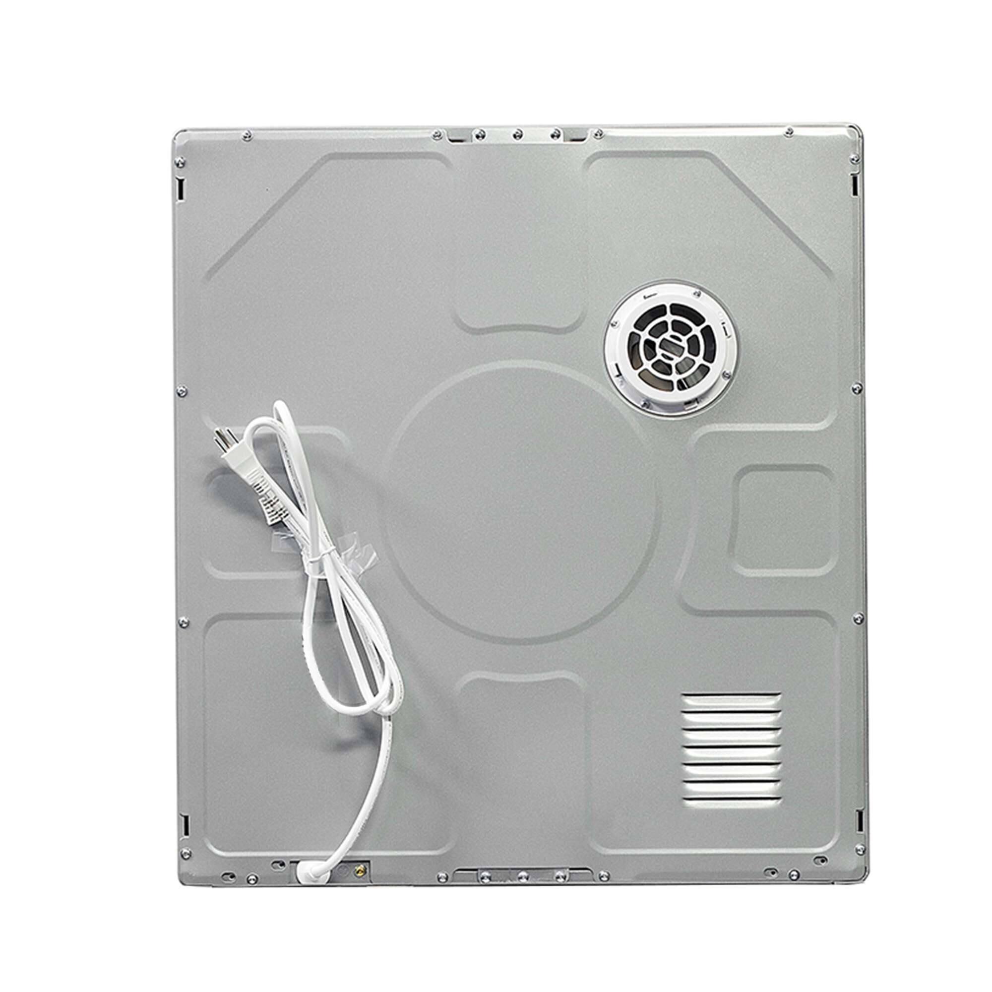 Back. Equator - Equator ED 852 Premium Compact 3.5 cu.ft./13lbs Vented Sensor Electric Dryer Bottom Control Digital 110V/1500W - Silver.