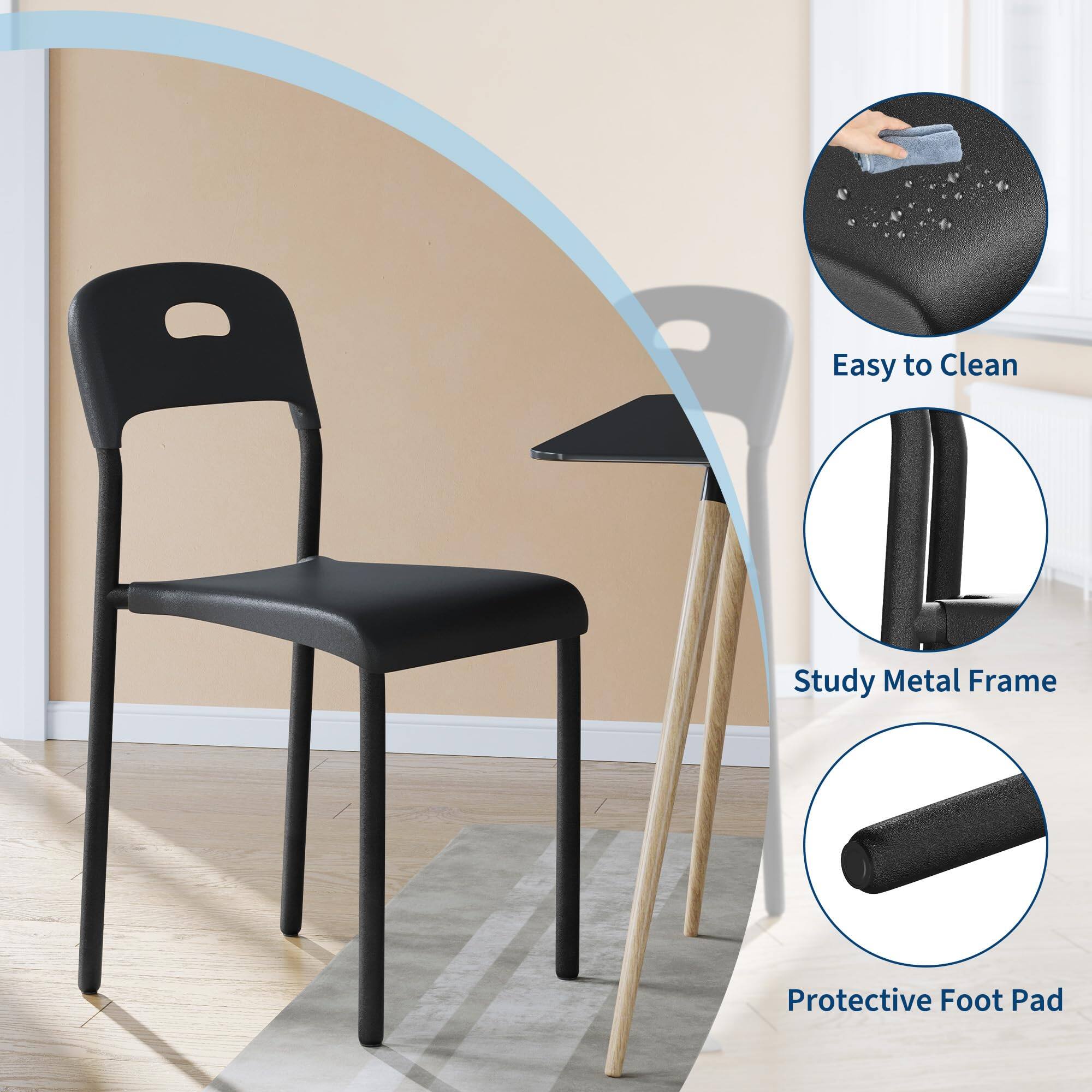 Easy to Clean  
Study Metal Frame  
Protective Foot Pad