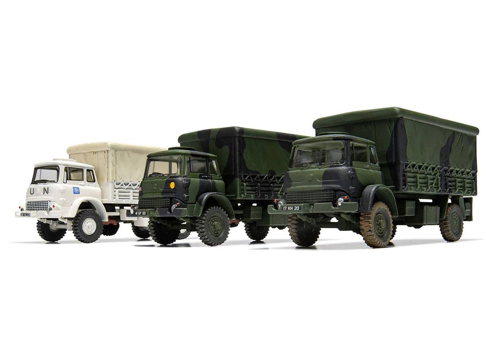 Back. Airfix - Level 1 Model Kit British Army 4-ton 4x4 GS Truck with 3 Scheme Options 1/76 Scale Plastic Model Kit by Airfix - Multicolor.