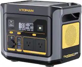 VTOMAN - FlashSpeed 600 Portable Power Station 499Wh LiFePO4 Battery 600W Solar Generator 100W USB-C Fast Charging (499 Wh Capacity)