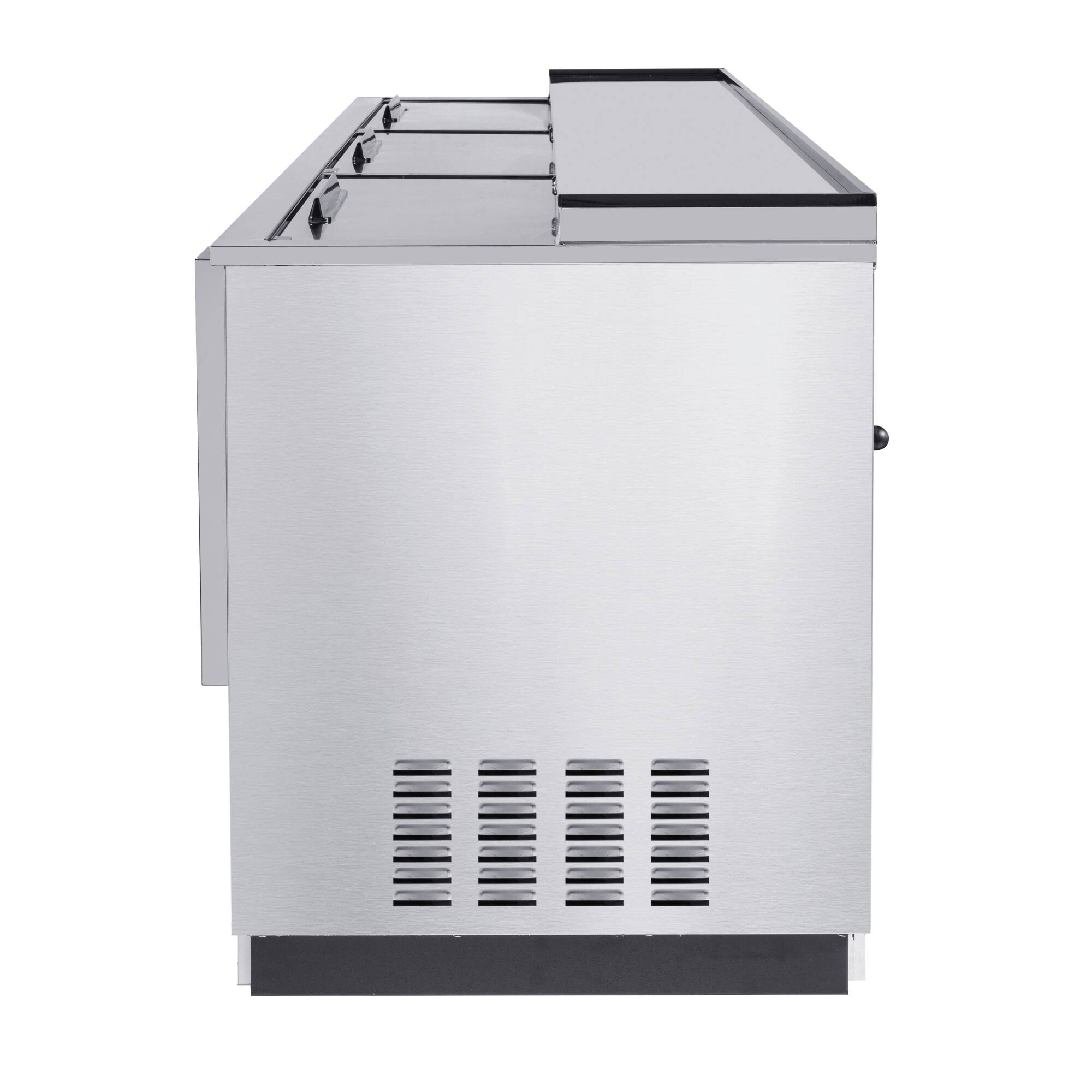 Alt View 4. Koolmore - 95 in. Commercial Bottle Cooler in Stainless-Steel with Built-In Opener, ETL Listed, 30 cu. ft. (KM-BOC95-SS) - Stainless steel.