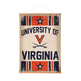 Evergreen Enterprises - Virginia Cavaliers 36" x 54" Large Canvas Wall Art Tapestry with Wood Frame - Multicolor