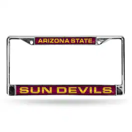 Rico Industries - Arizona State Sun Devils Chrome Metal License Plate Frame Holder - Multi