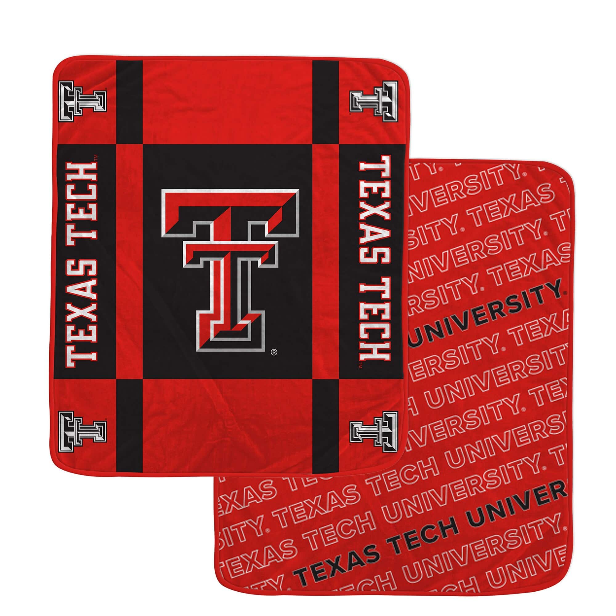 "Pegasus - Texas Tech Red Raiders 60"" x 70"" Reverse Block Wordmark Double-Sided Ultra Cozy Blanket - Multicolor" price history on PriceWatchPro