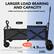 LARGER LOAD BEARING AND CAPACITY: 220lbs load bearing with nearly doubled capacity. Others: X1.8~ 2.8CU.FT. 4.9CU.FT. CU.FT. 110L 220L.