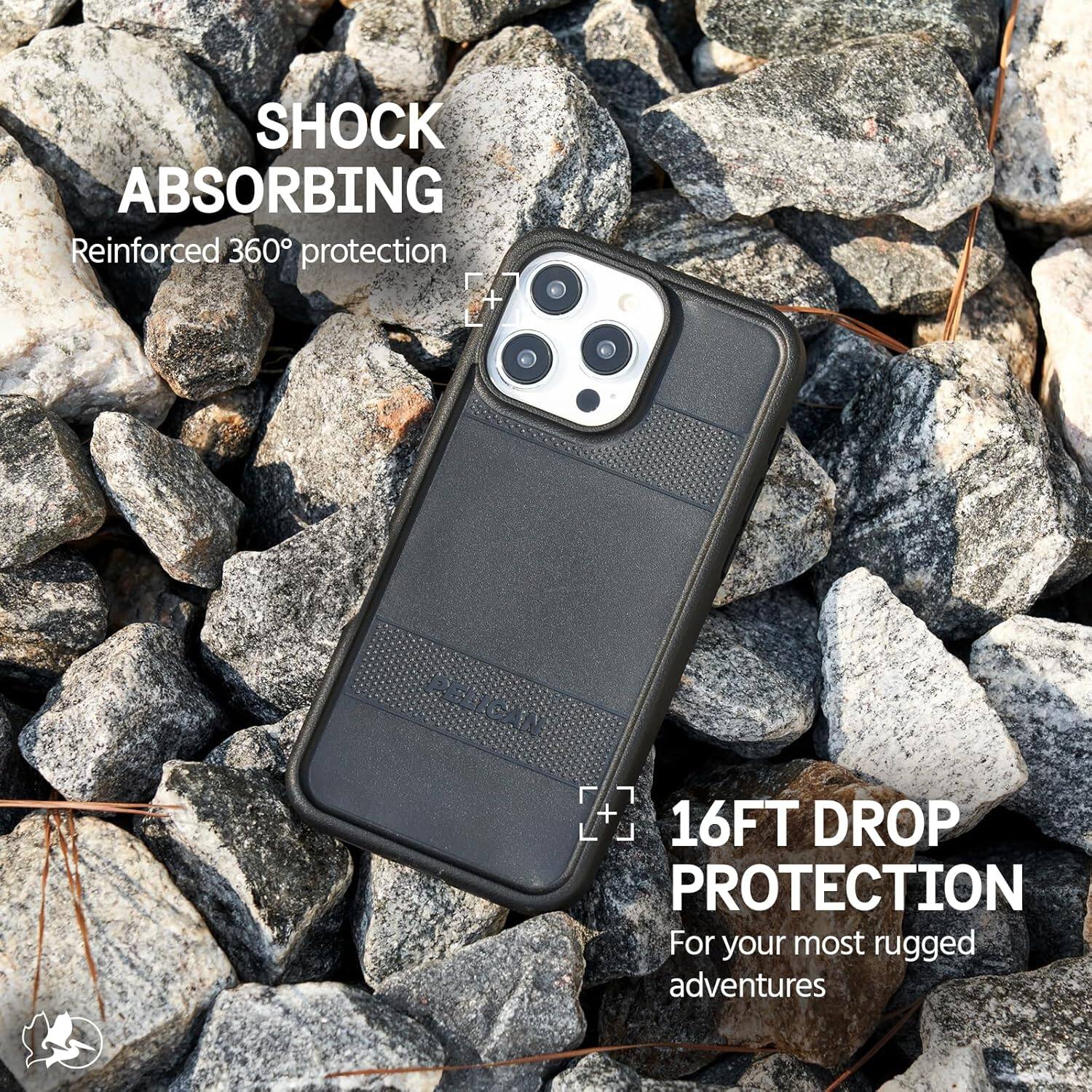 SHOCK ABSORBING  
Reinforced 360° protection  

16FT DROP PROTECTION  
For your most rugged adventures