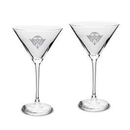 Jardine - Tennessee-Martin Skyhawks Two-Piece Traditional 10oz. Martini Glass Set - Multicolor