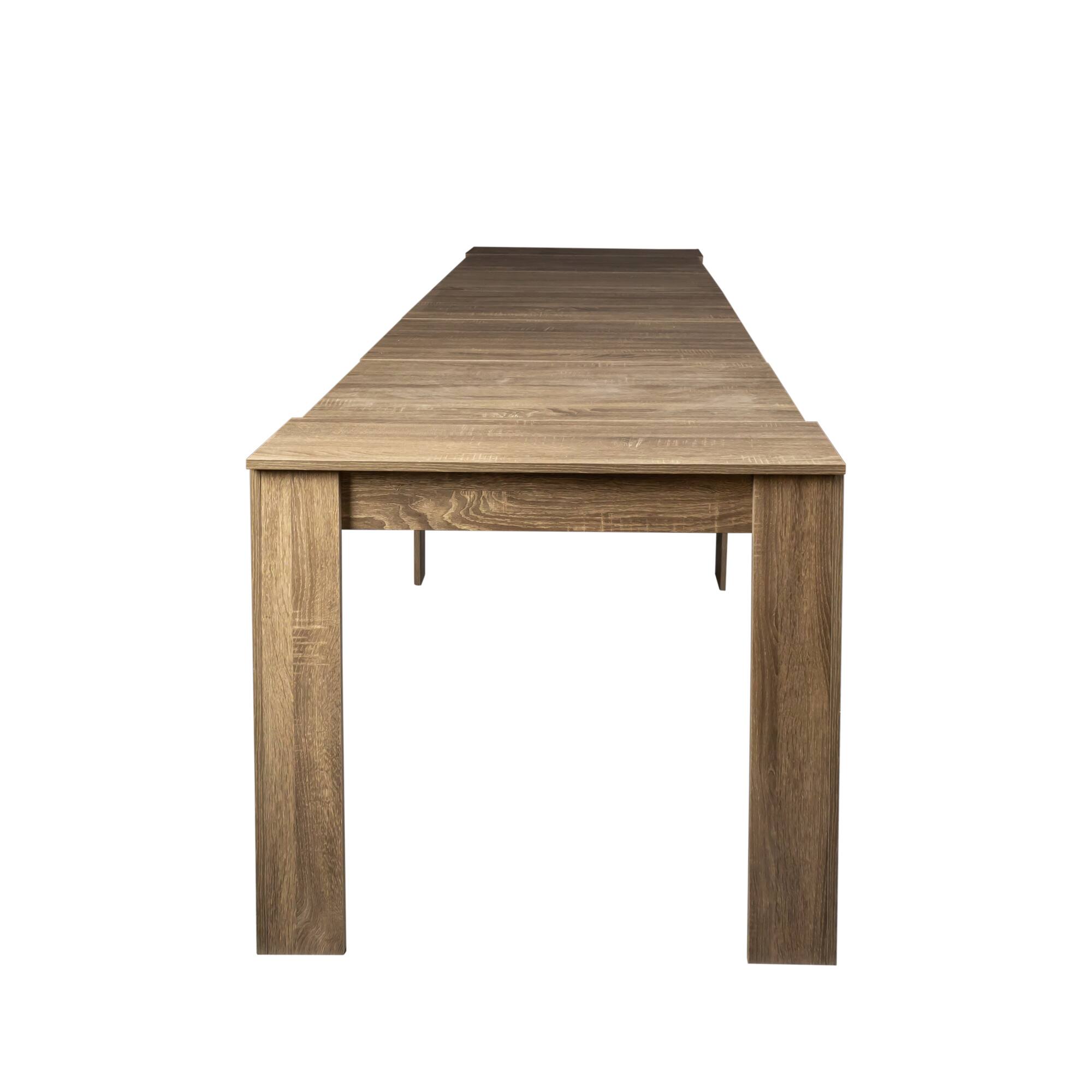 Alt View 1. Tiramisubest - Multifunctional extendable console dining table, Brown - Brown.