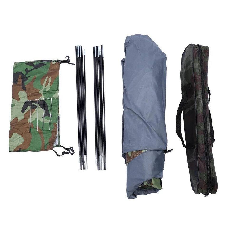 Back. Home Collection - Folding Camouflage Camping Tent Waterproof 3-4 Person Dome with Carry Bag - Camouflage.