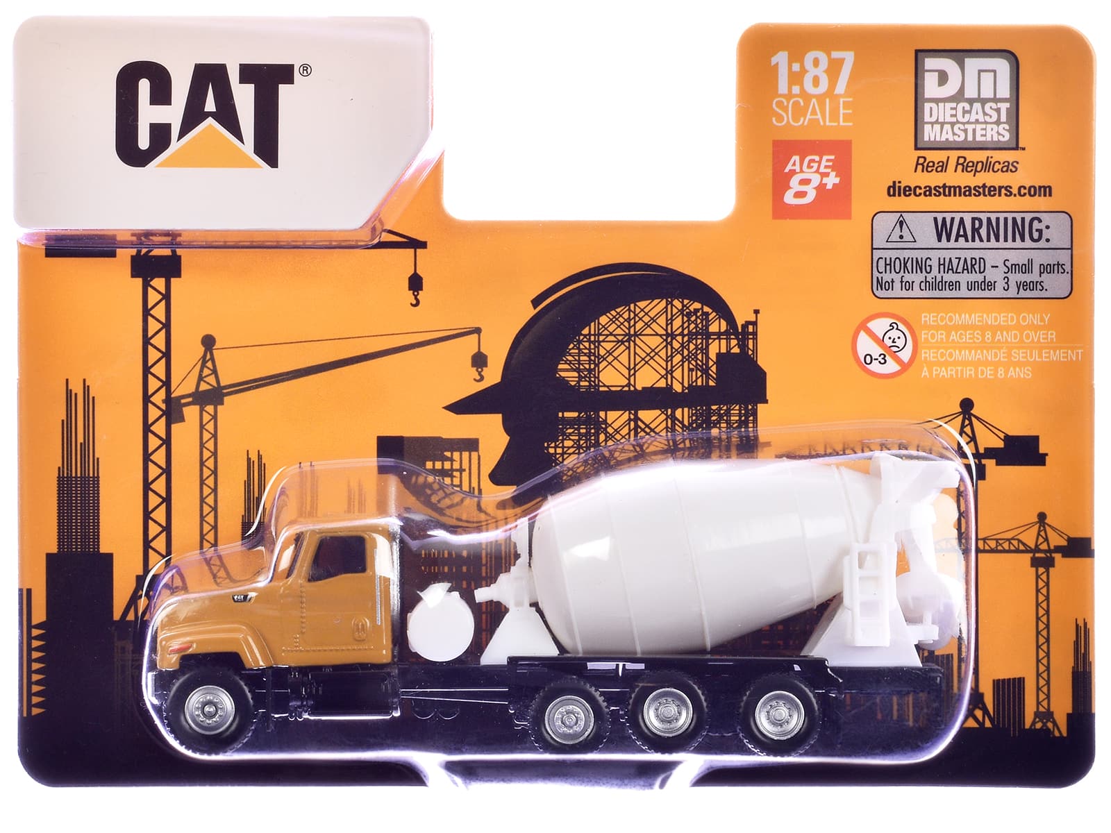 CAT Caterpillar CT681 Concrete Mixer 1/87 (HO) Diecast Model by Diecast Masters - Yellow