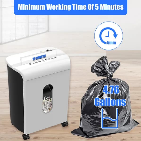 Minimum Working Time Of 5 Minutes  
5min  
12 SHEETS  
4.76 Gallons
