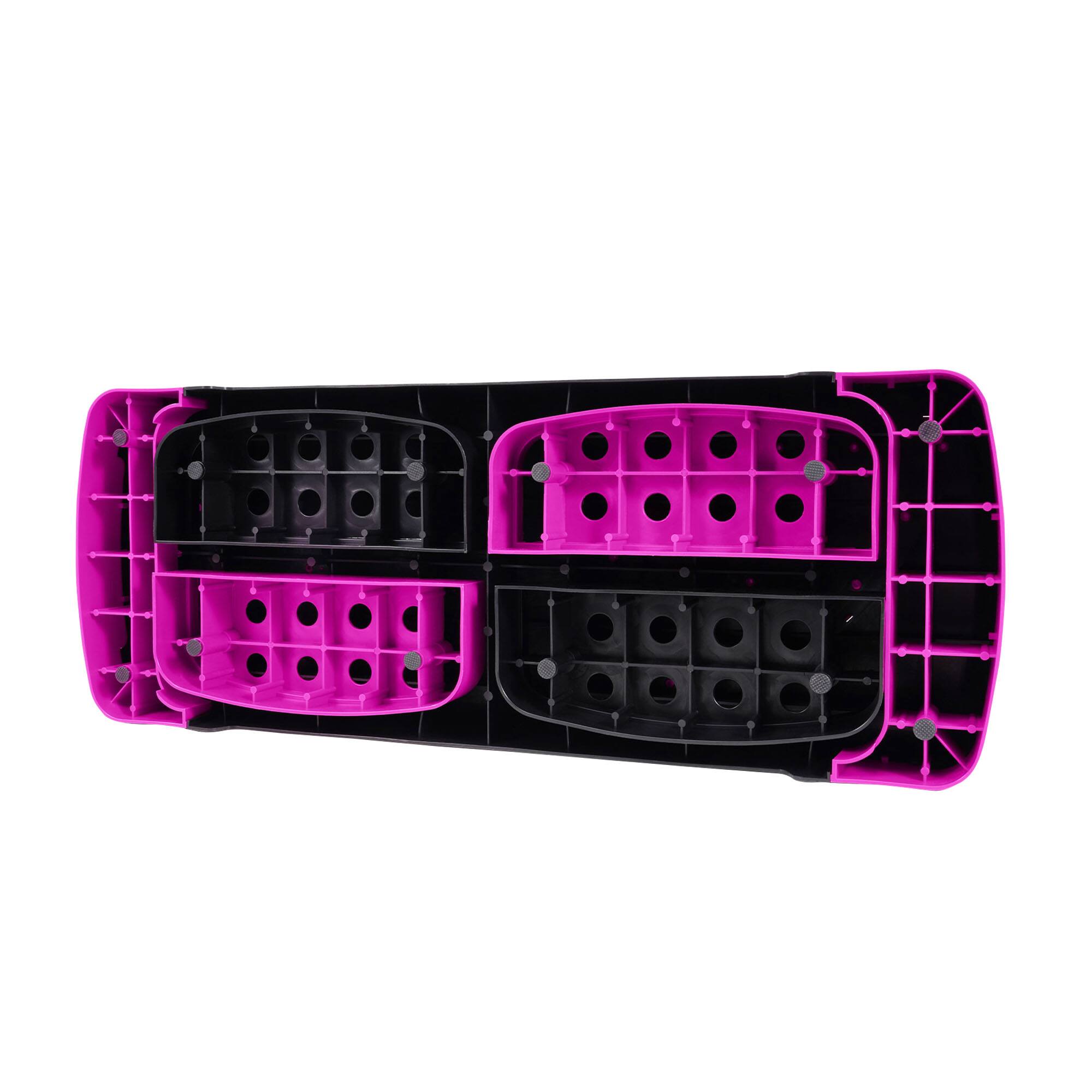 Alt View 5. BalanceFrom Fitness - BalanceFrom Fitness Adjustable Workout Aerobic Step Platform Trainer w/ Raisers - Pink.