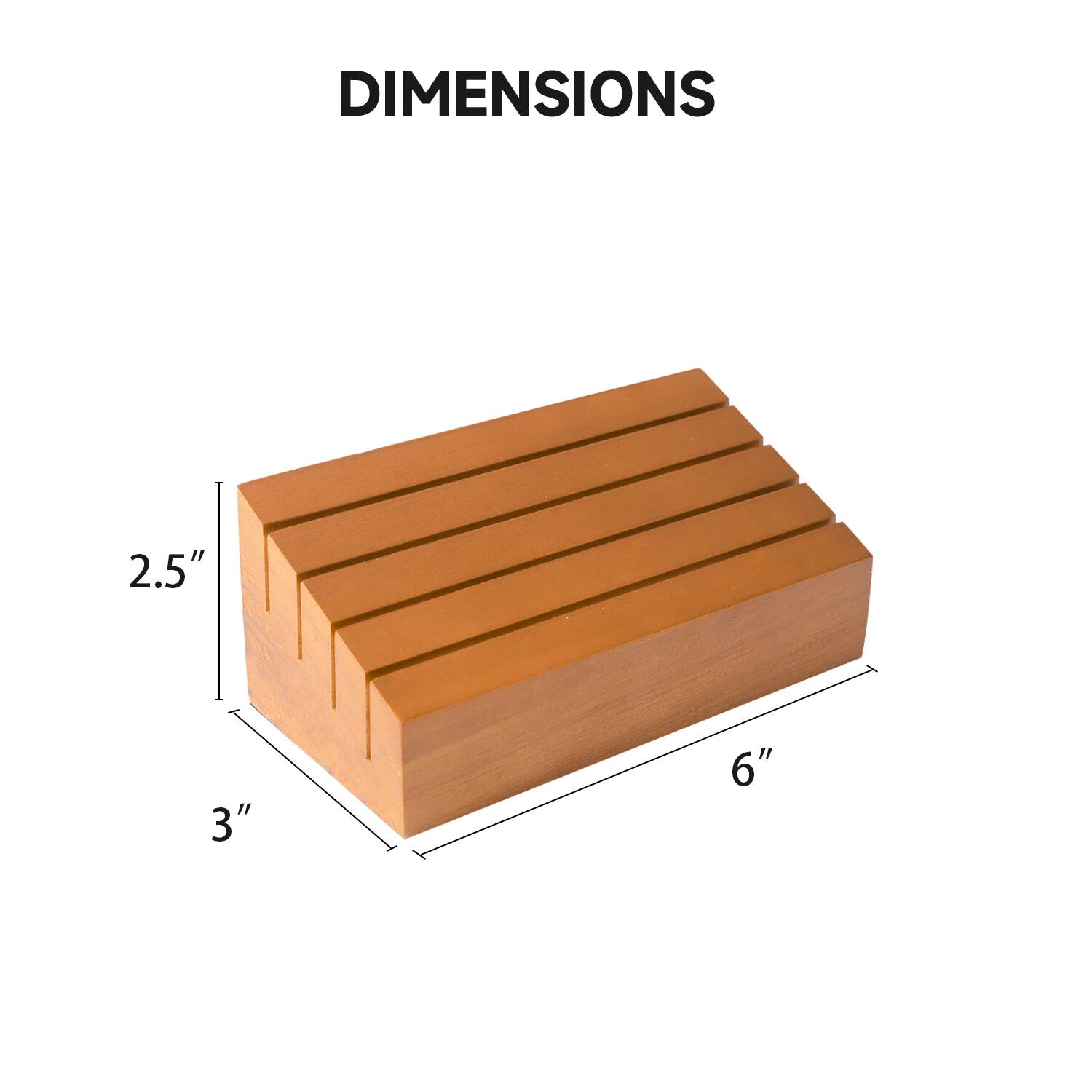 DIMENSIONS
2.5"
3"
6"
