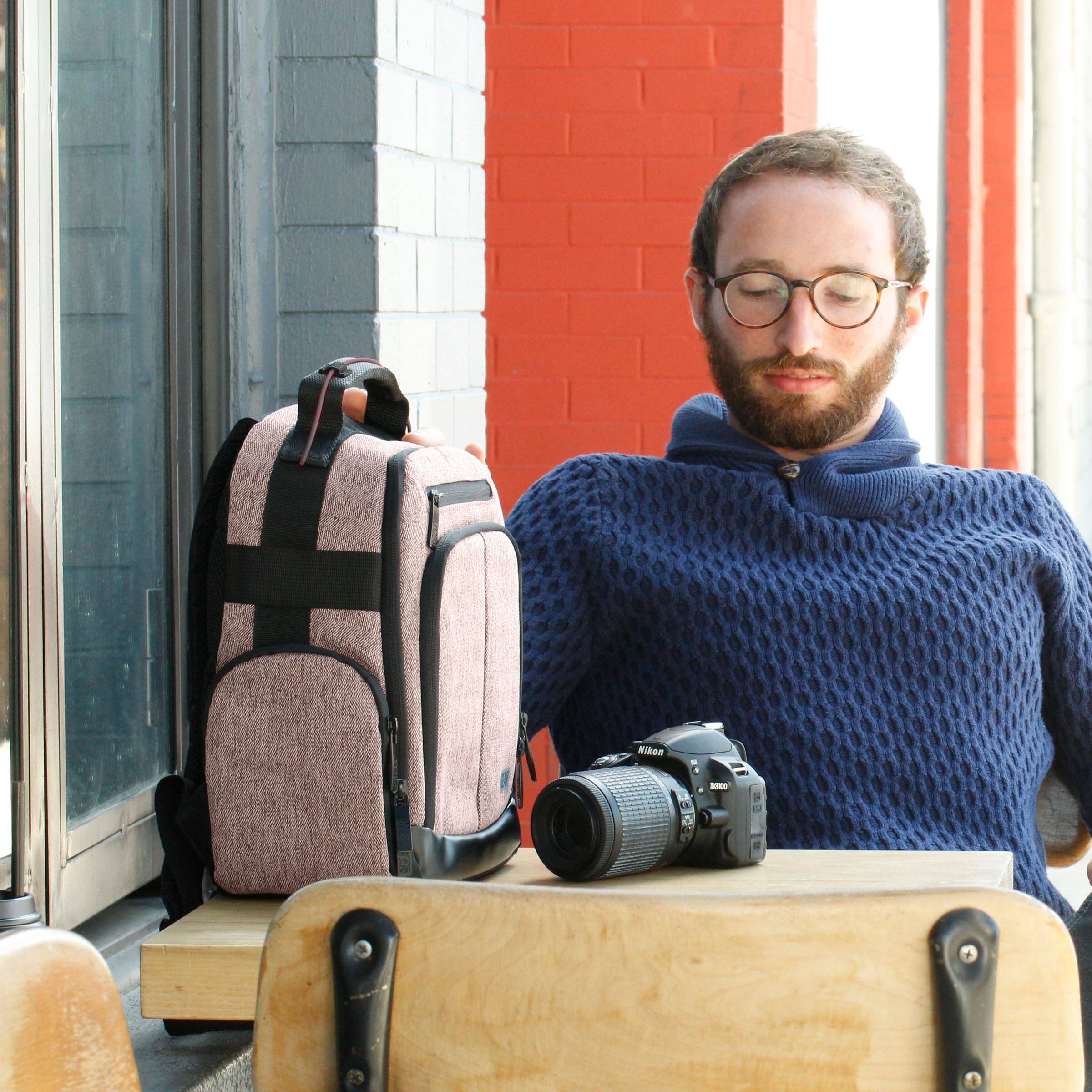 Alt View 8. USA Gear - Camera Backpack with Customizable Interior Storage and Weather Resistant Bottom.