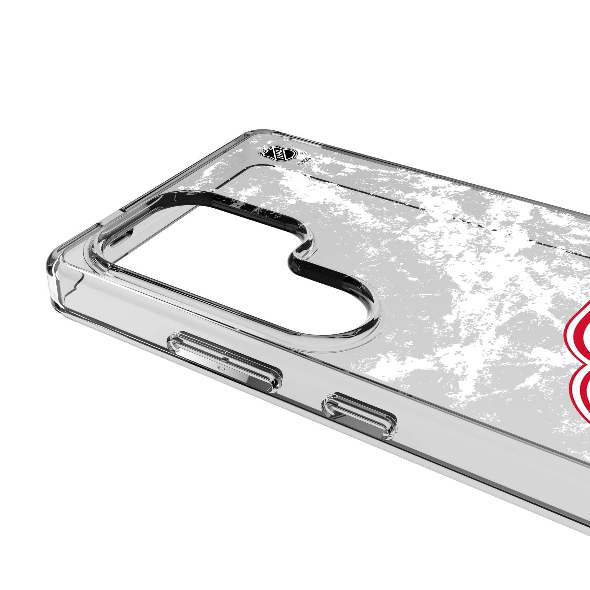 Alt View 2. Keyscaper - Detroit Red Wings Galaxy Stripe Clear Ice Case - S24 Ultra - Multicolor.