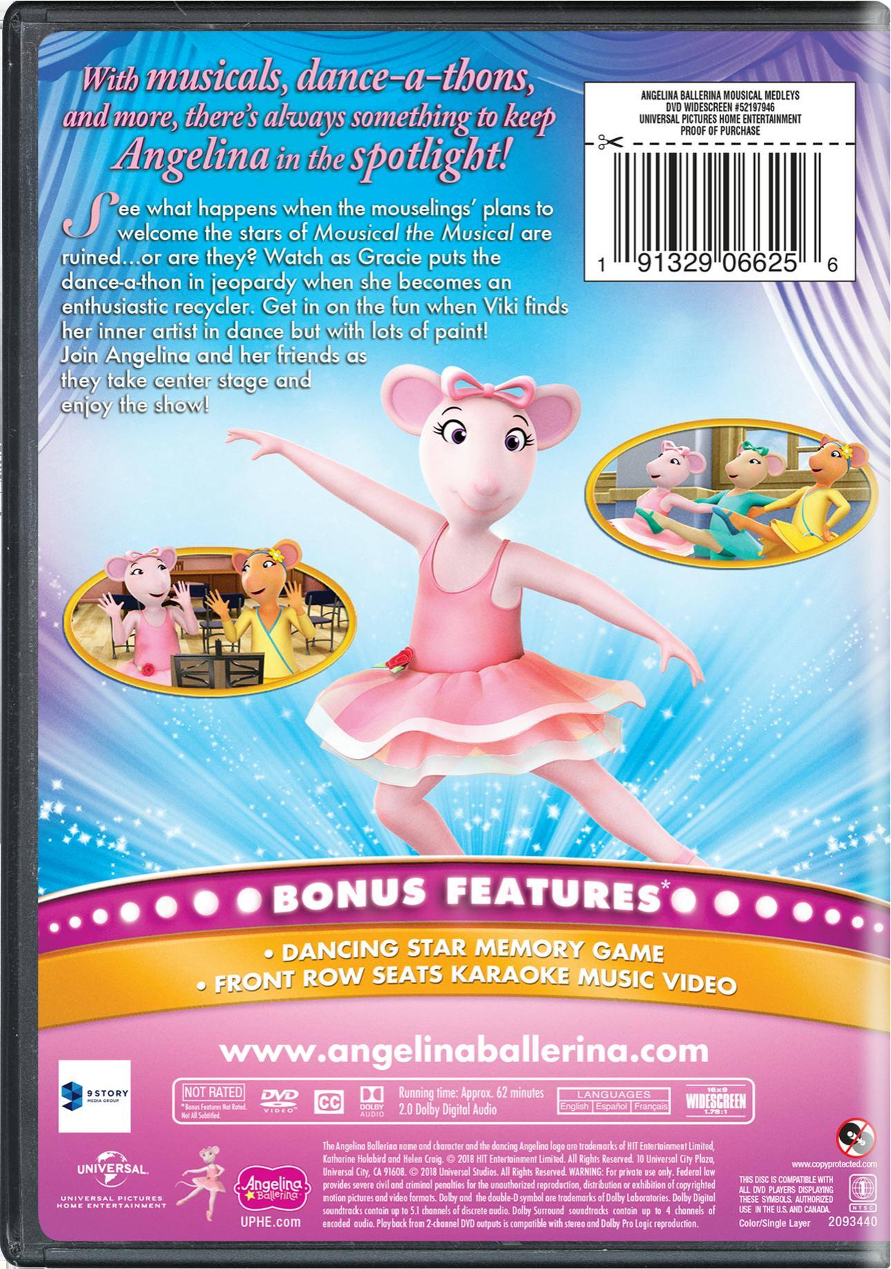 Angle. Angelina Ballerina: Musical Medleys [DVD].