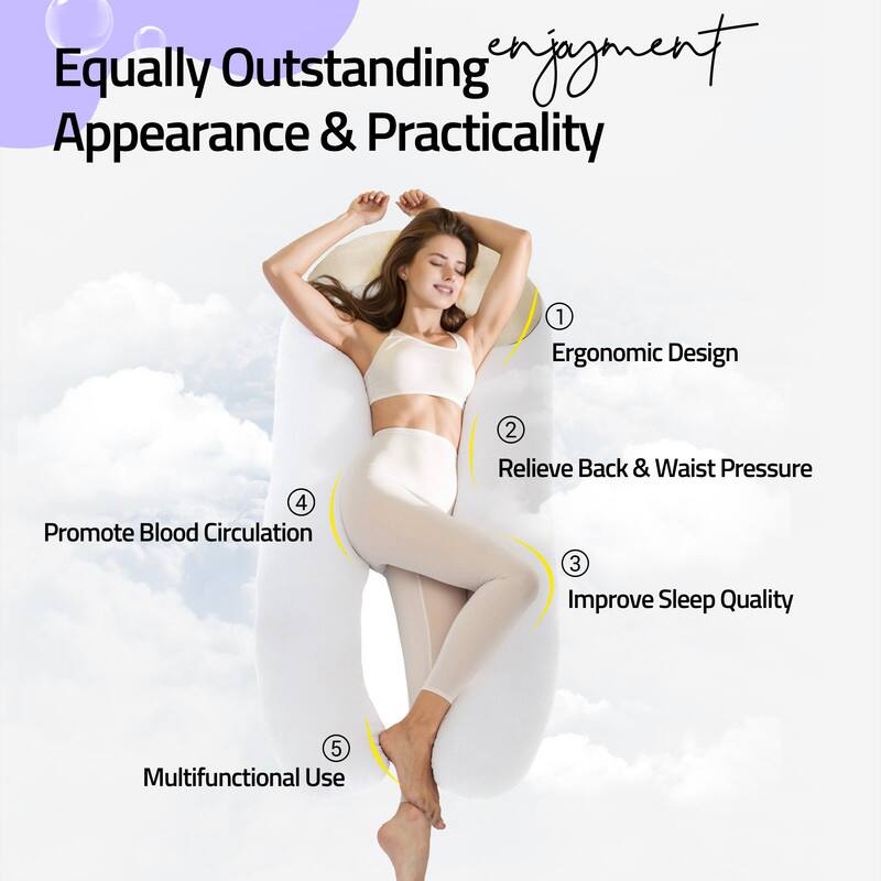 Equally Outstanding Engagement Appearance & Practicality

1. Ergonomic Design
2. Relieve Back & Waist Pressure
3. Improve Sleep Quality
4. Promote Blood Circulation
5. Multifunctional Use