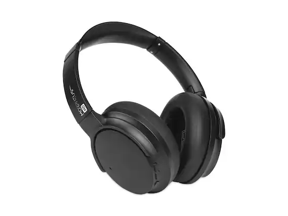 Front. Morpheus 360 - Morpheus 360 Synergy HD Wireless Noise Cancelling Headphones Bluetooth Headset with Microphone HP9550HD - Blue.