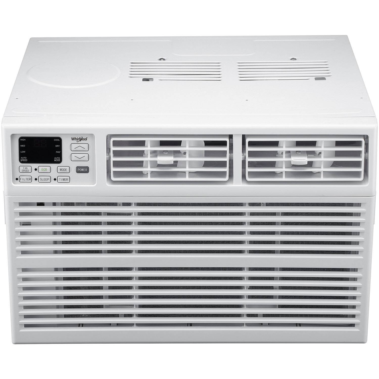 Front. Whirlpool - 1000 Sq. Ft. Window Air Conditioner - White.
