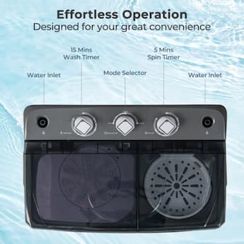 LUCKY ONE Freestanding Portable Washing Machine Washer with Built LUCKY ONE Freestanding Portable Washing Machine Washer with Built