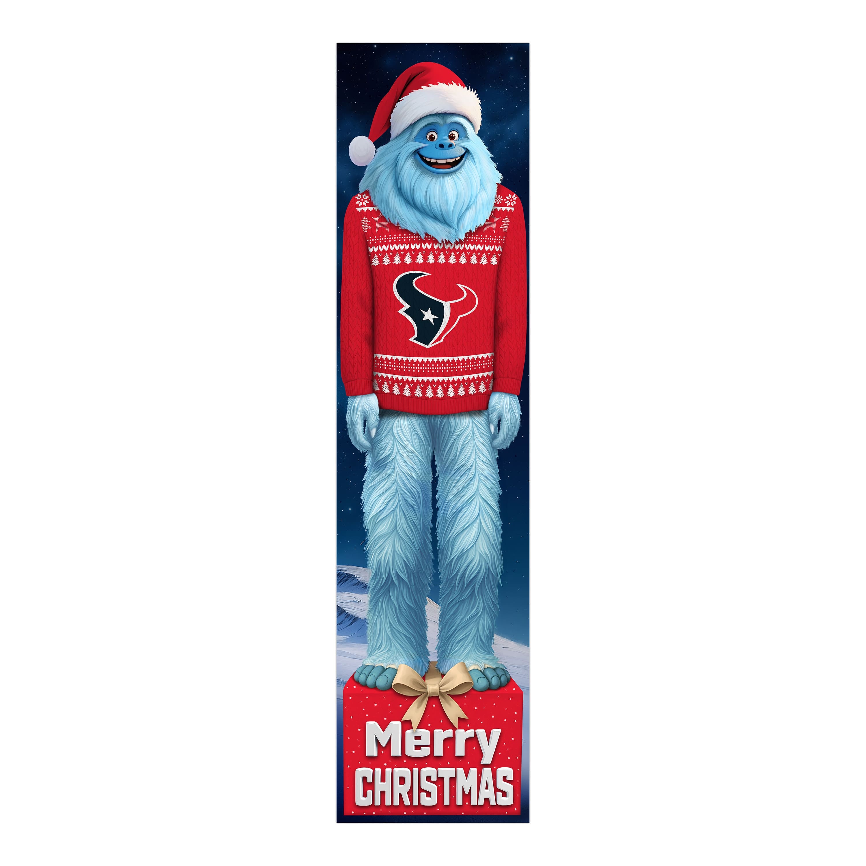 Fan Creations - 48" Yeti Christmas Leaner - Multicolor