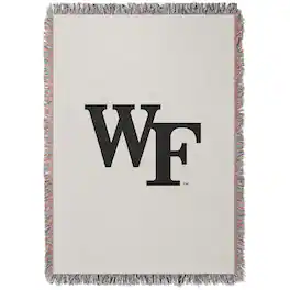 Chad & Jake - Wake Forest Demon Deacons Woven Blanket - White