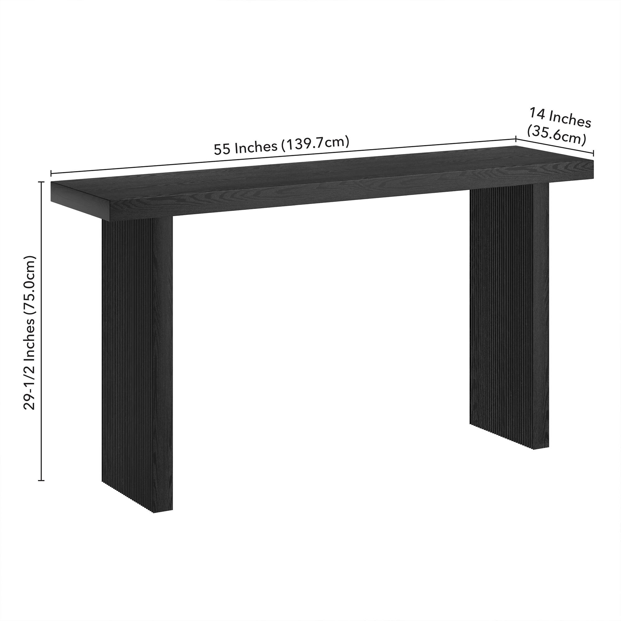 55 Inches (139.7cm)  
14 Inches (35.6cm)  
29-1/2 Inches (75.0cm)