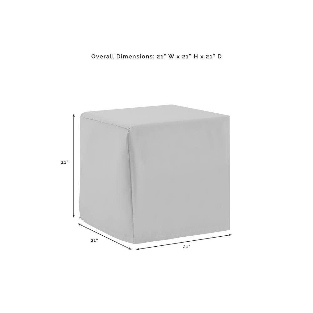 Overall Dimensions: 21" W x 21" H x 21" D