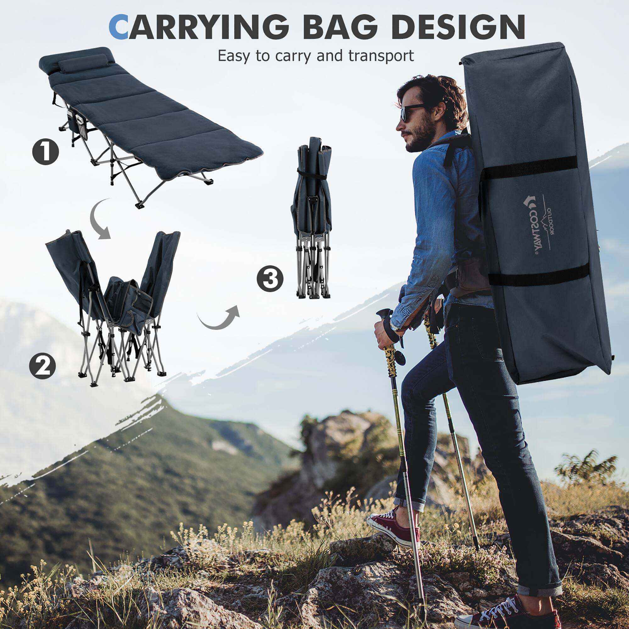 CARRYING BAG DESIGN
Easy to carry and transport
1
2
3
COTWAY MOOTUO