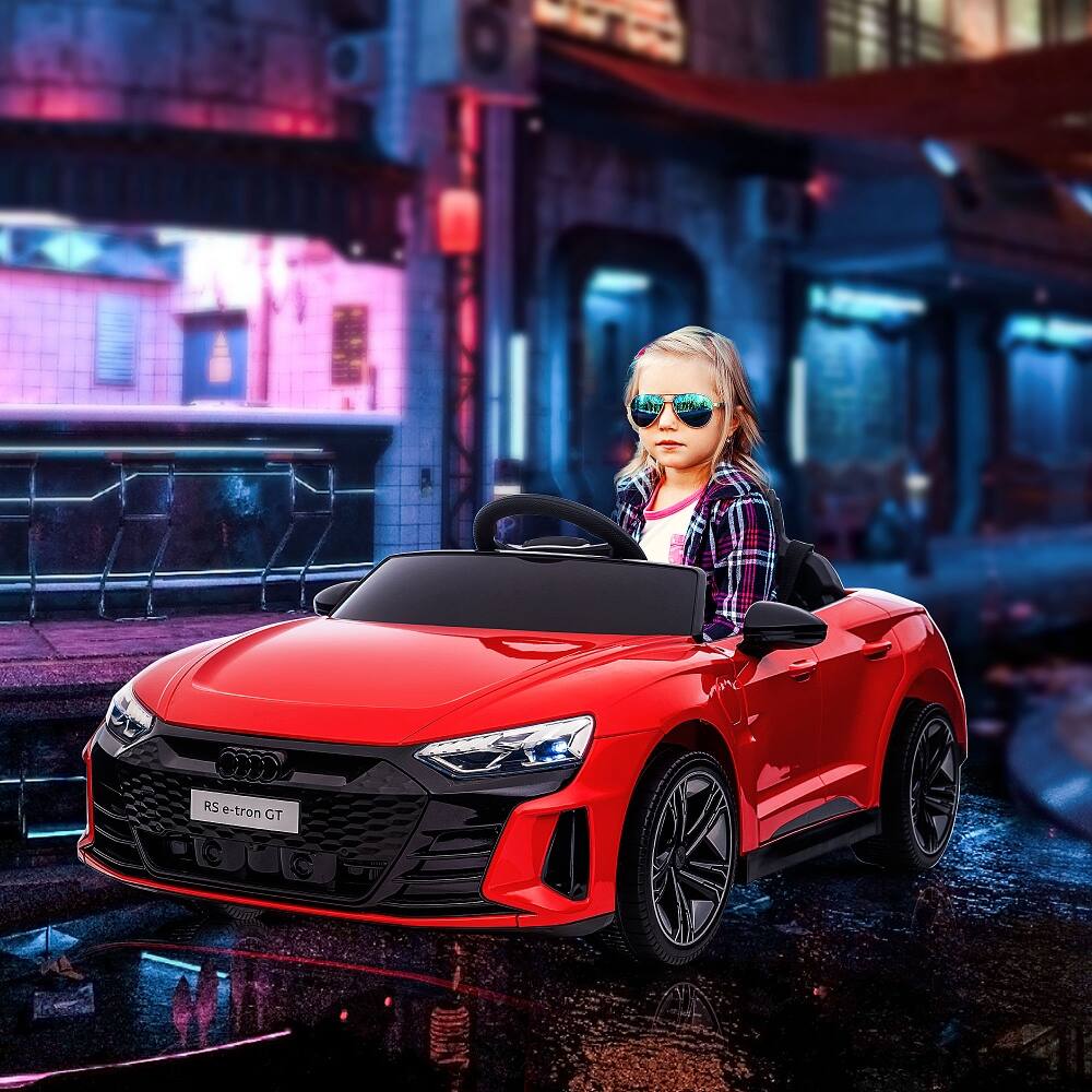 Alt View 4. Ropilly - Ropilly 12V Licensed Audi RS E-tron GT Ride On Car Red Electric Car for Kids with Remote Control.
