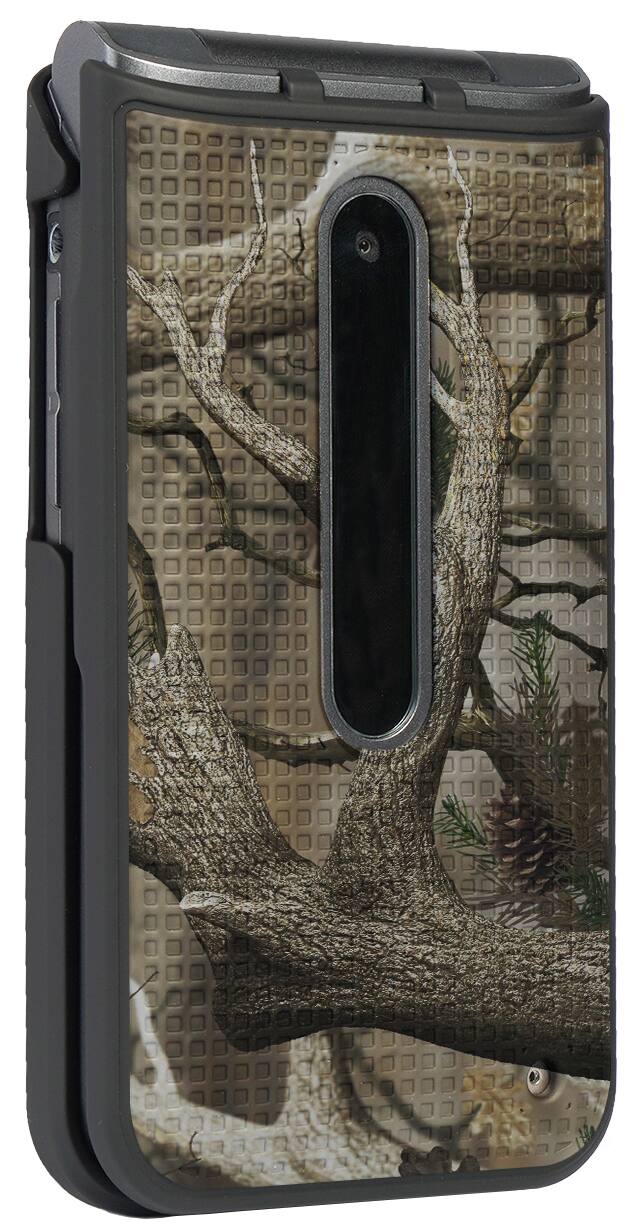 Alt View 8. Nakedcellphone - Hard Case for LG Classic Flip Phone - Autumn Camo (Black).