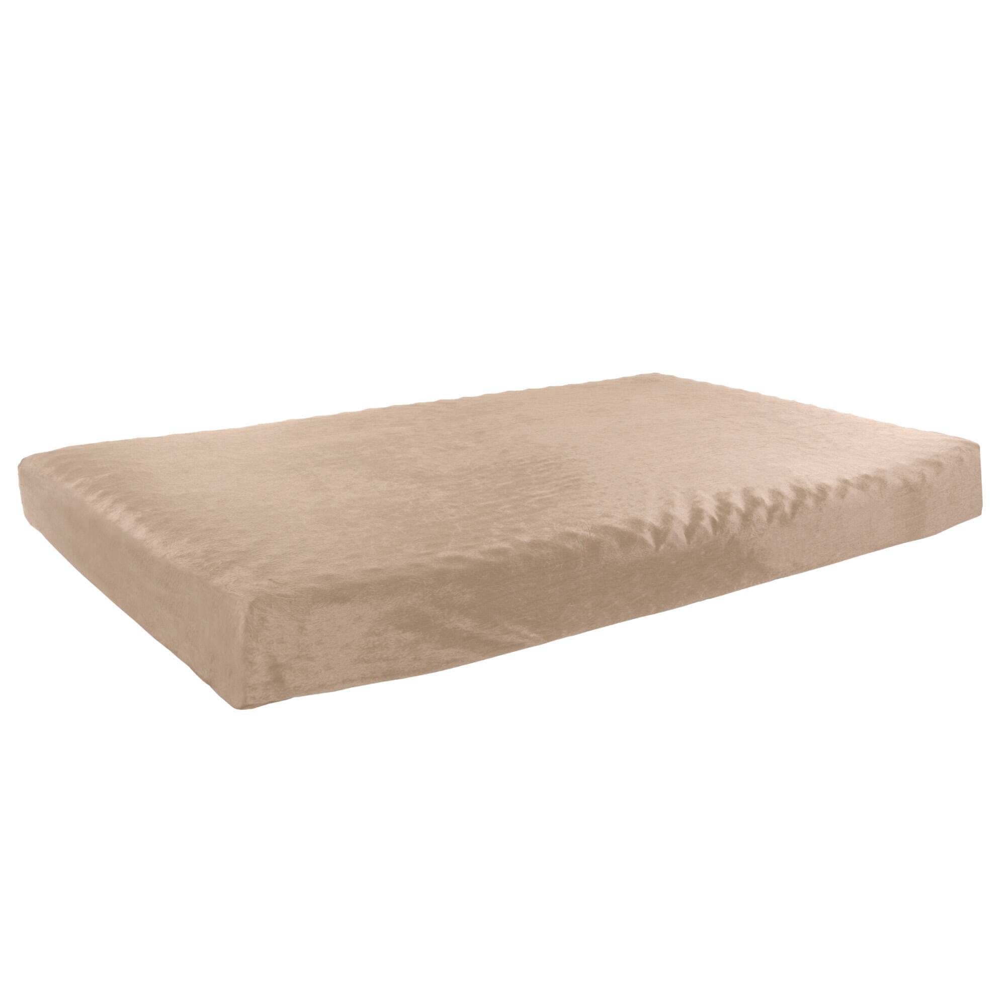 Alt View 4. PetMaker - Memory Foam Dog Bed 2-Layer Orthopedic Pet Pad with Machine Washable Cover 37x24 Pet Bed for Large Dogs - Tan.