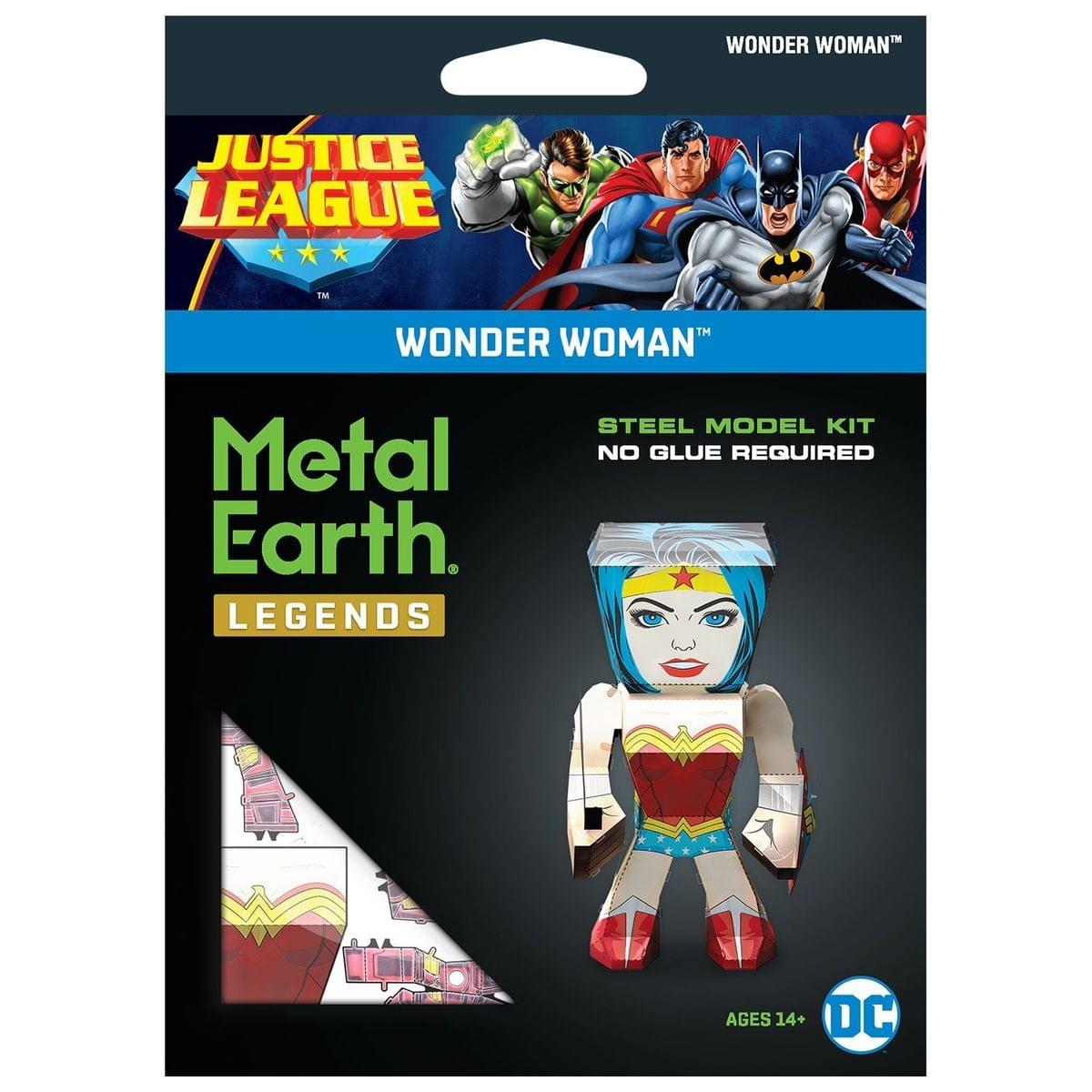 Justice League  
Wonder Woman™  

Metal Earth  
Legends  

Steel Model Kit  
No Glue Required  

Ages 14+  

DC