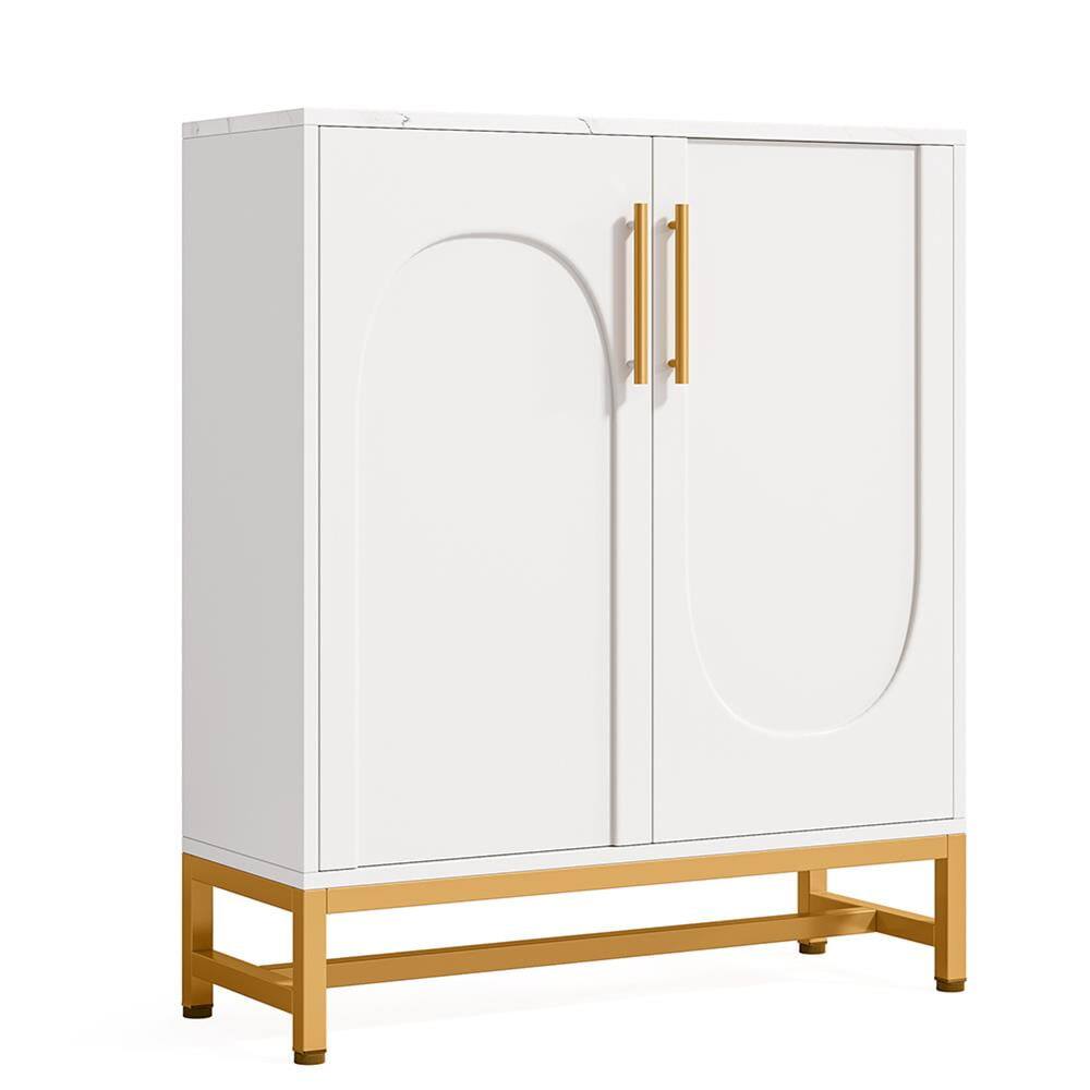 Left. Kadyn - Kadyn Sideboard Buffet Cabinet,Kitchen Storage Cabinet,Modern Storage Cabinet with Adjustable Shelves,White - White.