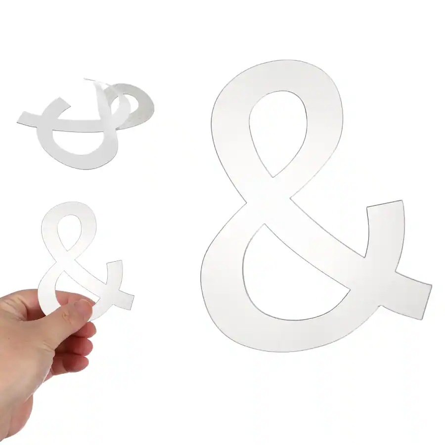 Fragile Sticker Lettering Unique Bargains 3D Alphabet Mirror Wall Sticker, 4